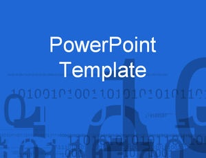 Biru digital abstrak PPT Template Download