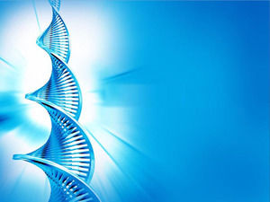Blu del DNA sfondo del modello PPT medica scaricare