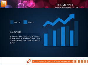 블루 플랫 사업 보고서 PPT 차트 무료 다운로드