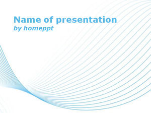 Blue Lines over White Background powerpoint template