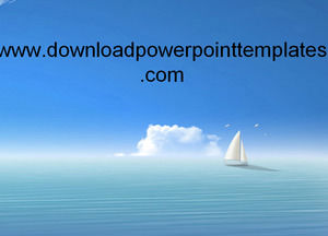 蓝海天空PowerPoint中的模板