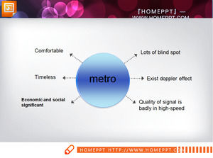 Rond bleu PPT illustration télécharger du matériel