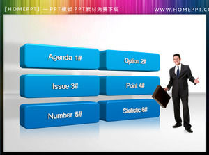 Blue Round Stereo Parallel Relations PPT Charts