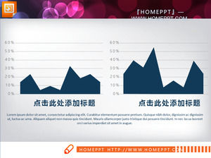 Blau einfach abgeflacht PPT-Chart-Paket herunterladen