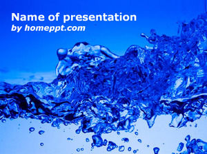 Burst del modello di PowerPoint acqua