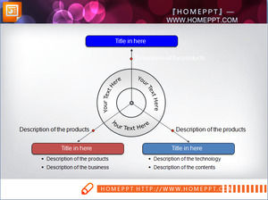 Center Round PPT Illustration Material