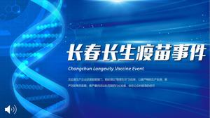 Impfstoff-Ereignis-PPT-Vorlage für Changchun Changsheng