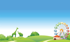 Imaginea de fundal Paradise PPT pentru copii