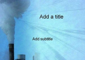 Chimney emissions - environmental topics PPT template