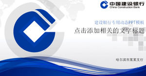 China Construction Bank dedicat șablon ppt dinamic