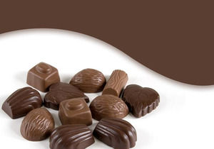 Kawałki czekolady szablon powerpoint