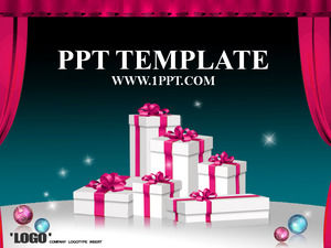 sfondo Regalo di Natale con PowerPoint template scaricare