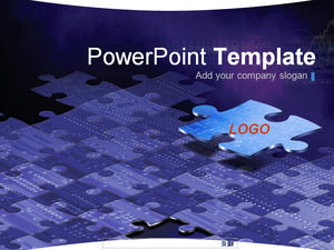 Sirkuit puzzle papan Powerpoint Templates