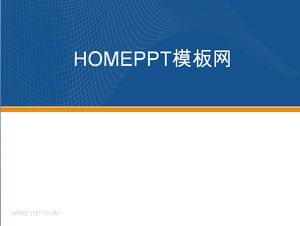 Klasik bisnis template biru PPT Download