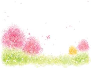 Color painted PPT background picture