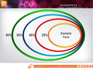 anneau de couleur contient des graphiques de glissement de la relation hiérarchique