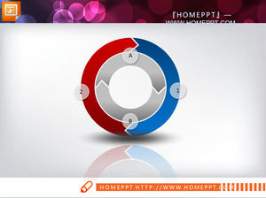 สีสัมพันธ์มิติแผนภูมิ PPT