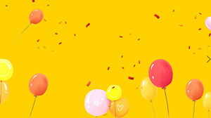 五顏六色的氣球PPT背景圖片