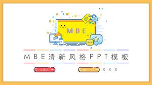 多彩的小清新MBE风格PPT模板