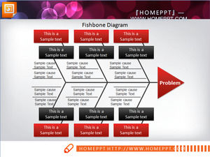 Complex fish bone modeling slide diagram download