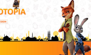 "Crazy Animal City" plantilla de pb en taquicultura de animación 3D de Disney