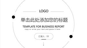 Creative black and white minimalist line PPT template Creative black and white minimalist line PPT template