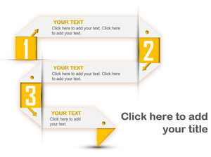 Creative S-shaped flow chart PPT template material