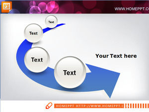 Crystal Ball PPT Template Flowchart