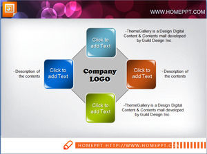 Cristal Style de PPT Organigramme