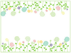 Cute flower slide background picture