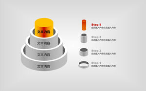 Cylindrical hierarchical progressive PPT graphics