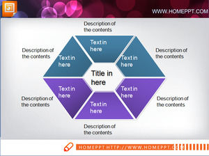 Structure de diamant modèle diagramme PPT