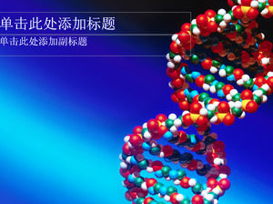DNA模型 - 醫學PPT模板