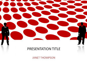 Dotted red abstract market