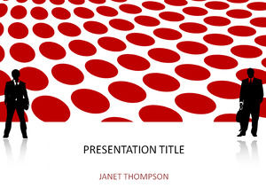 Dotted red abstract market
