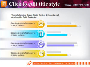 Duplex Strip Chart PPT-Diagramm herunterladen