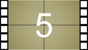 Dynamic five-second opening countdown PPT template