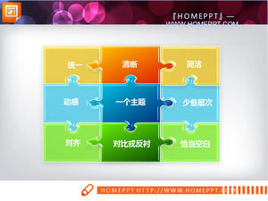 Dynamic jiggler combination of PowerPoint diagram templates