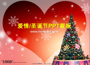 ダイナミック暖かく、ロマンチックなクリスマスPowerPointのテンプレートをダウンロード
