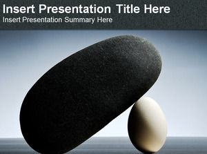 Huevos y piedras plantillas de PowerPoint