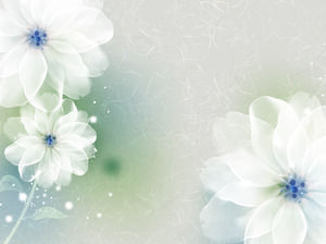 Gambar latar belakang PPT bunga yang elegan dan halus