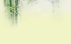 Elegant fresh bamboo PPT background picture