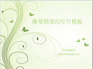 Elegante viti verdi sfondo arte cartone animato modello di presentazione scaricare