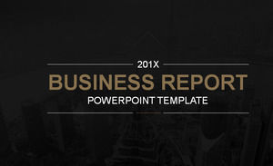 Eropa dan Amerika gambar tipografi desain template PPT bisnis datar hitam