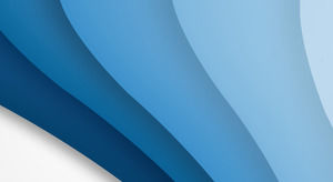 Modello di diapositiva di affari europei e blu con sfondo di curva sfumatura blu naturale