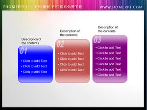 estilo del cristal exquisito material de cuadro de texto PPT