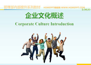 Exquisite elegant corporate culture PPT template