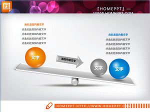 Exquise relation de comparaison seesaw PPT chart télécharger matériel