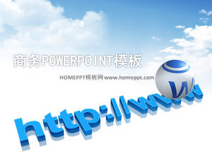 精緻的WWW背景電子商務的PowerPoint模板