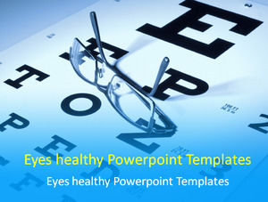 Olhos modelos de Powerpoint saudáveis